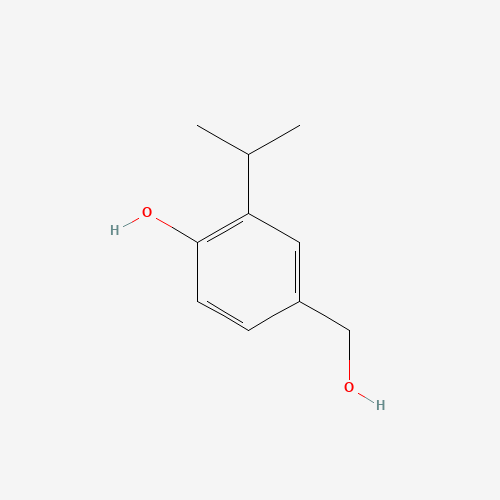4-(hydroxymethyl)-2-propan-2-ylphenol (CAS: 160462-48-6) - Chemical Structure and Molecular Formula 