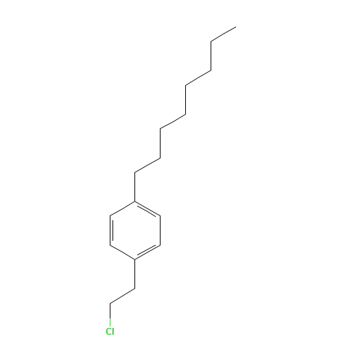1-(2-chloroethyl)-4-octylbenzene (CAS: 849818-29-7) - Chemical Structure and Molecular Formula 