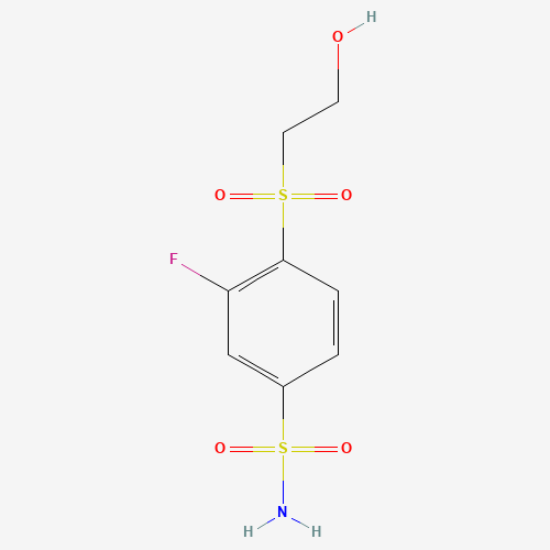 3-fluoro-4-(2-hydroxyethylsulfonyl)benzenesulfonamide (CAS: 108966-76-3) - Related Chemical Product