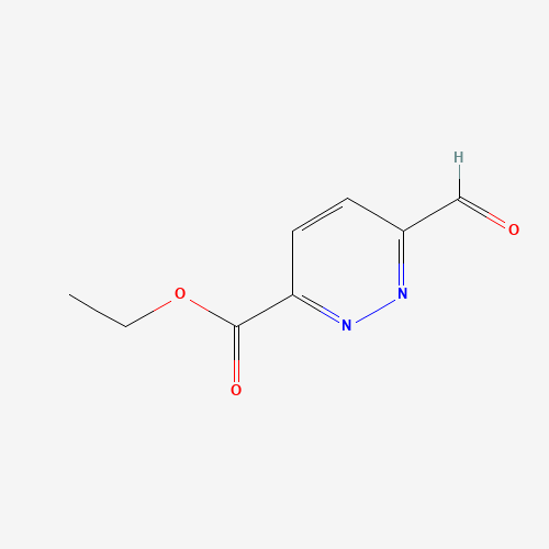 ethyl 6-formylpyridazine-3-carboxylate (CAS: 604000-38-6) - Chemical Structure and Molecular Formula 