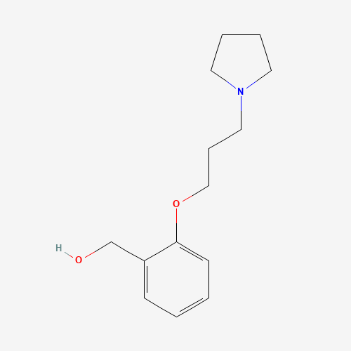 [2-(3-pyrrolidin-1-ylpropoxy)phenyl]methanol (CAS: 290327-88-7) - Chemical Structure and Molecular Formula 