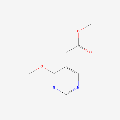 methyl 2-(4-methoxypyrimidin-5-yl)acetate (CAS: 1190392-36-9) - Chemical Structure and Molecular Formula 