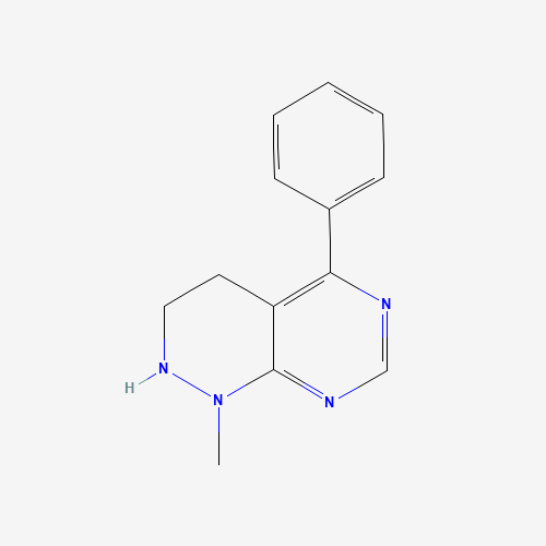 1-methyl-5-phenyl-3,4-dihydro-2H-pyrimido[4,5-c]pyridazine (CAS: 1456534-38-5) - Chemical Structure and Molecular Formula 