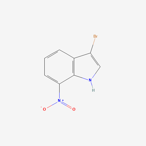 3-bromo-7-nitro-1H-indole (CAS: 397864-11-8) - Chemical Structure and Molecular Formula 