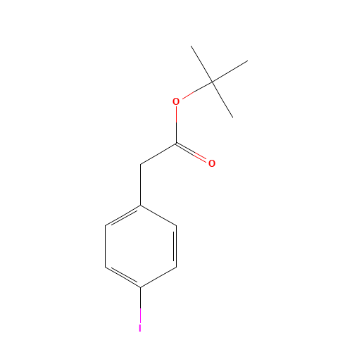 tert-butyl 2-(4-iodophenyl)acetate (CAS: 856250-87-8) - Chemical Structure and Molecular Formula 