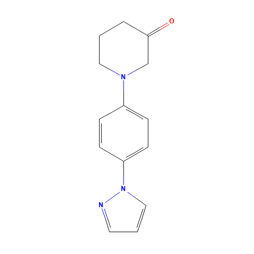 1-(4-pyrazol-1-ylphenyl)piperidin-3-one (CAS: 1418755-18-6) - Related Chemical Product