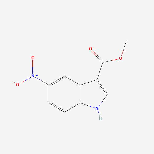 methyl 5-nitro-1H-indole-3-carboxylate (CAS: 686747-51-3) - Chemical Structure and Molecular Formula 