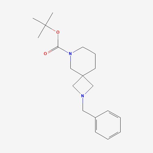 tert-butyl 2-benzyl-2,8-diazaspiro[3.5]nonane-8-carboxylate (CAS: 1206969-43-8) - Chemical Structure and Molecular Formula 