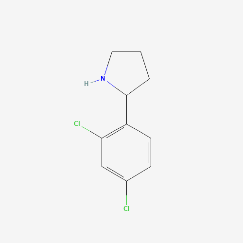 2-(2,4-dichlorophenyl)pyrrolidine (CAS: 383127-69-3) - Chemical Structure and Molecular Formula 
