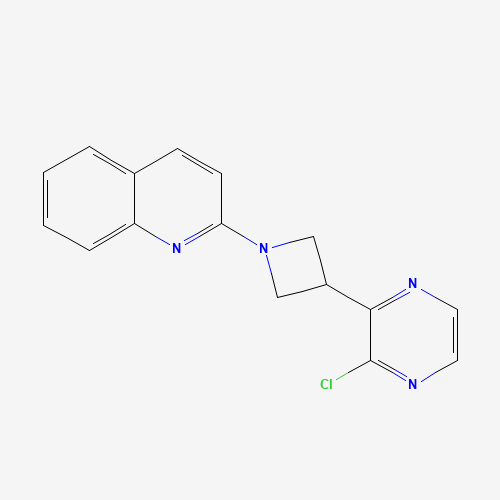2-[3-(3-chloropyrazin-2-yl)azetidin-1-yl]quinoline (CAS: 1349873-41-1) - Chemical Structure and Molecular Formula 
