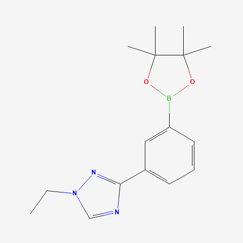 1-ethyl-3-[3-(4,4,5,5-tetramethyl-1,3,2-dioxaborolan-2-yl)phenyl]-1,2,4-triazole (CAS: 1314390-72-1) - Related Chemical Product
