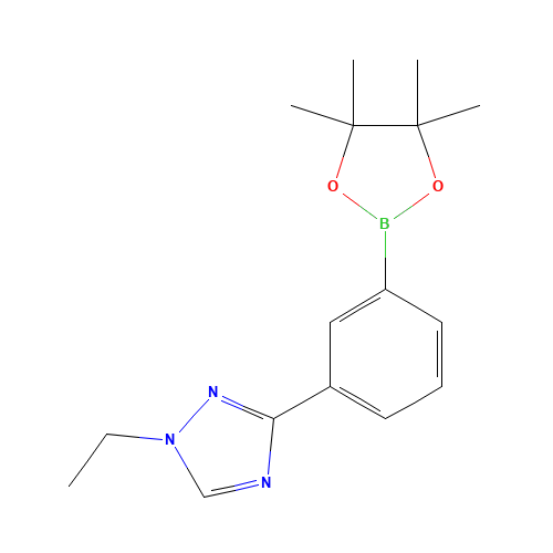 1-ethyl-3-[3-(4,4,5,5-tetramethyl-1,3,2-dioxaborolan-2-yl)phenyl]-1,2,4-triazole (CAS: 1314390-72-1) - Related Chemical Product