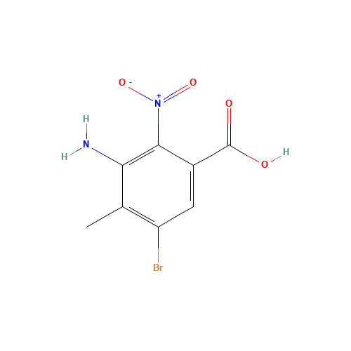3-amino-5-bromo-4-methyl-2-nitrobenzoic acid (CAS: 34545-22-7) - Related Chemical Product