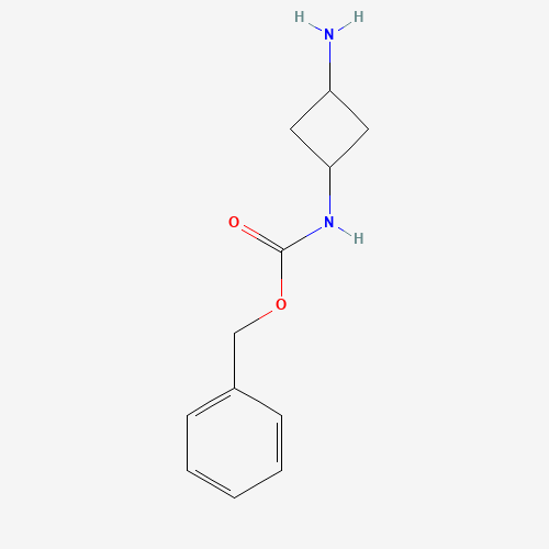 benzyl N-(3-aminocyclobutyl)carbamate (CAS: 1188264-84-7) - Chemical Structure and Molecular Formula 