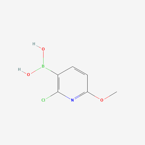 (2-chloro-6-methoxypyridin-3-yl)boronic acid (CAS: 1072946-25-8) - Chemical Structure and Molecular Formula 