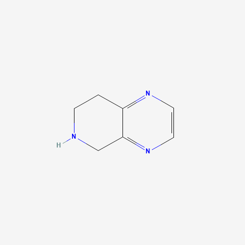 5,6,7,8-tetrahydropyrido[3,4-b]pyrazine (CAS: 405162-62-1) - Chemical Structure and Molecular Formula 