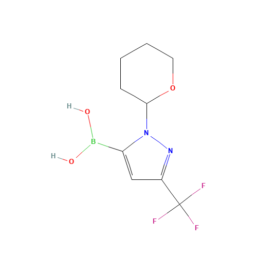 [2-(oxan-2-yl)-5-(trifluoromethyl)pyrazol-3-yl]boronic acid (CAS: 1141878-45-6) - Related Chemical Product