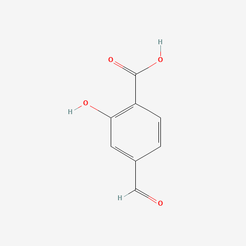 4-formyl-2-hydroxybenzoic acid (CAS: 51572-88-4) - Chemical Structure and Molecular Formula 