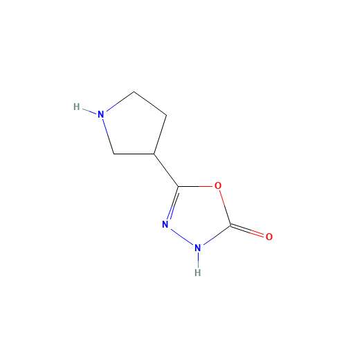 5-pyrrolidin-3-yl-3H-1,3,4-oxadiazol-2-one (CAS: 1225218-66-5) - Related Chemical Product