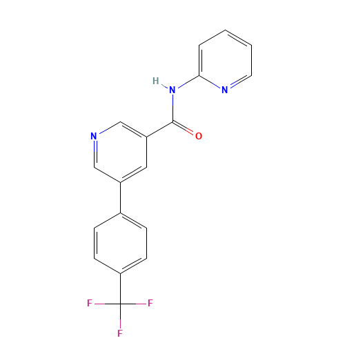N-pyridin-2-yl-5-[4-(trifluoromethyl)phenyl]pyridine-3-carboxamide (CAS: 1057089-70-9) - Related Chemical Product