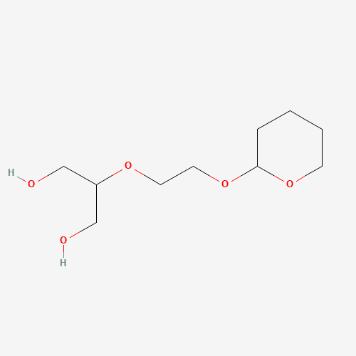 2-[2-(oxan-2-yloxy)ethoxy]propane-1,3-diol (CAS: 1220703-35-4) - Chemical Structure and Molecular Formula 