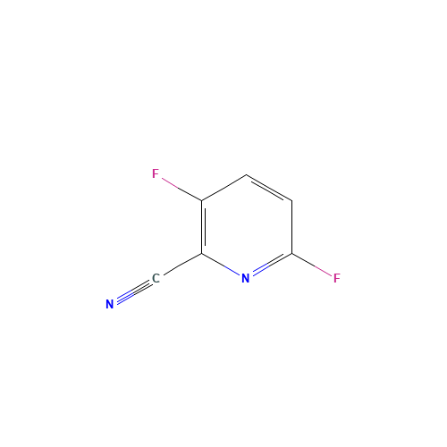 3,6-difluoropyridine-2-carbonitrile (CAS: 1214332-12-3) - Chemical Structure and Molecular Formula 