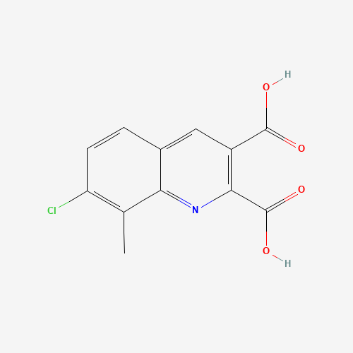 7-chloro-8-methylquinoline-2,3-dicarboxylic acid (CAS: 948290-40-2) - Chemical Structure and Molecular Formula 