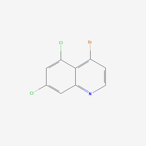 4-bromo-5,7-dichloroquinoline (CAS: 203261-25-0) - Chemical Structure and Molecular Formula 