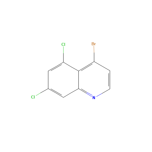 4-bromo-5,7-dichloroquinoline (CAS: 203261-25-0) - Chemical Structure and Molecular Formula 