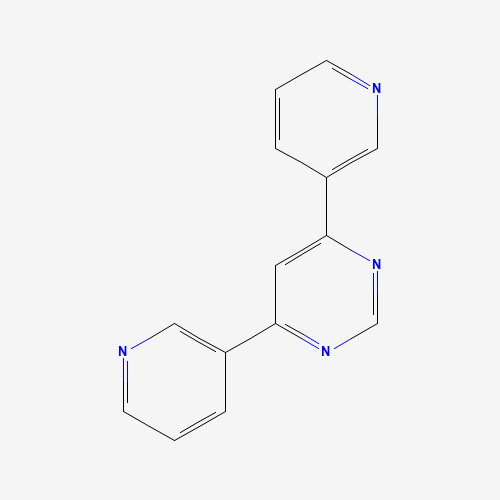 4,6-dipyridin-3-ylpyrimidine (CAS: 942206-34-0) - Chemical Structure and Molecular Formula 