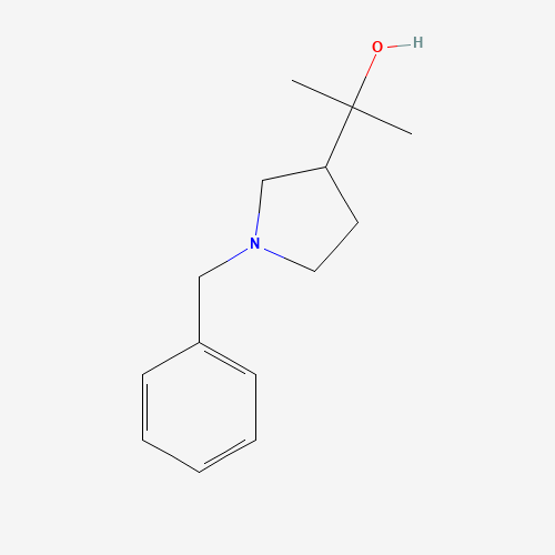 2-(1-benzylpyrrolidin-3-yl)propan-2-ol (CAS: 351370-67-7) - Chemical Structure and Molecular Formula 