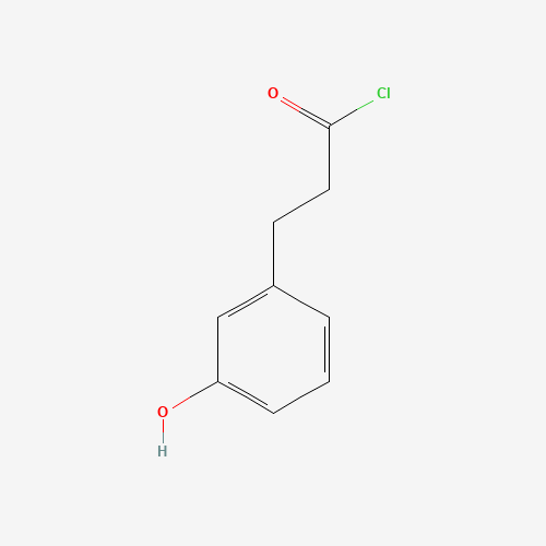 3-(3-hydroxyphenyl)propanoyl chloride (CAS: 1429614-75-4) - Chemical Structure and Molecular Formula 