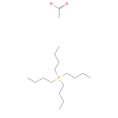 tetrabutylphosphanium;acetate (CAS: 30345-49-4) - Chemical Structure and Molecular Formula 