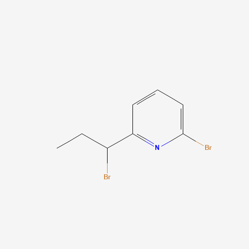 2-bromo-6-(1-bromopropyl)pyridine (CAS: 1352072-66-2) - Chemical Structure and Molecular Formula 