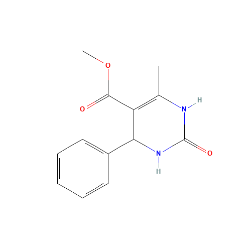 methyl 6-methyl-2-oxo-4-phenyl-3,4-dihydro-1H-pyrimidine-5-carboxylate (CAS: 188780-24-7) - Chemical Structure and Molecular Formula 