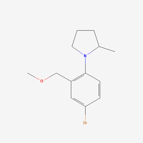 1-[4-bromo-2-(methoxymethyl)phenyl]-2-methylpyrrolidine (CAS: 1243559-15-0) - Related Chemical Product