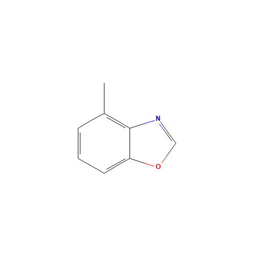 4-methyl-1,3-benzoxazole (CAS: 107165-67-3) - Chemical Structure and Molecular Formula 