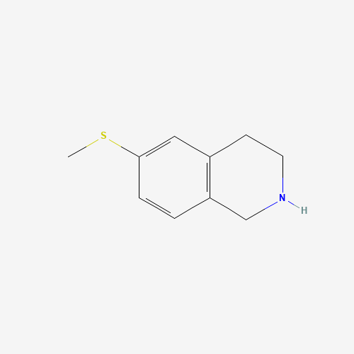 6-methylsulfanyl-1,2,3,4-tetrahydroisoquinoline (CAS: 110841-65-1) - Chemical Structure and Molecular Formula 