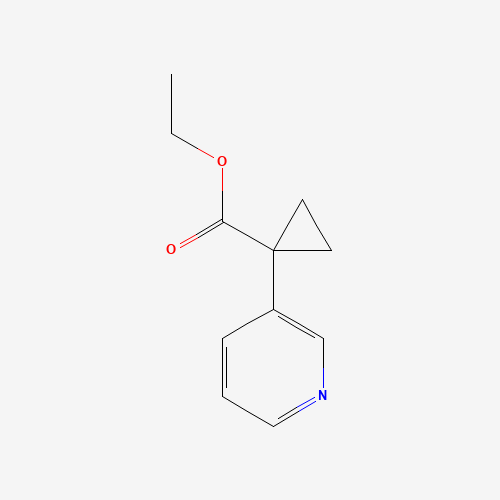 ethyl 1-pyridin-3-ylcyclopropane-1-carboxylate (CAS: 351421-95-9) - Chemical Structure and Molecular Formula 