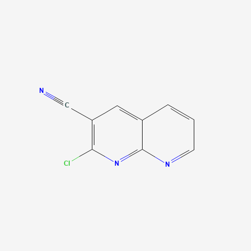 2-chloro-1,8-naphthyridine-3-carbonitrile (CAS: 60467-75-6) - Chemical Structure and Molecular Formula 