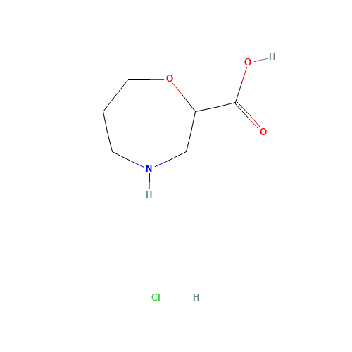 1,4-oxazepane-2-carboxylic acid;hydrochloride (CAS: 1186663-62-6) - Related Chemical Product