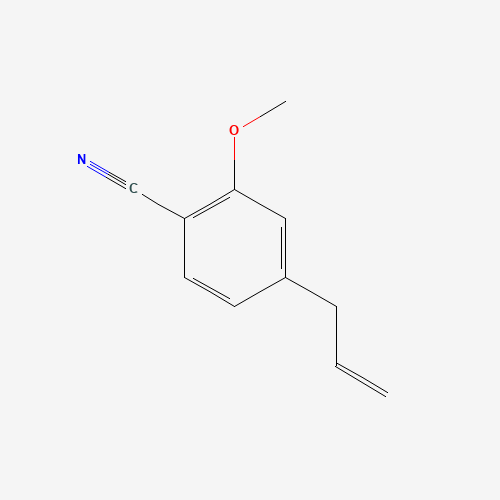 2-methoxy-4-prop-2-enylbenzonitrile (CAS: 1255207-18-1) - Chemical Structure and Molecular Formula 
