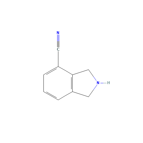 2,3-dihydro-1H-isoindole-4-carbonitrile (CAS: 1159883-00-7) - Chemical Structure and Molecular Formula 
