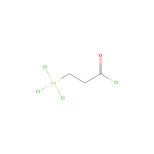 3-trichlorogermylpropanoyl chloride (CAS: 15961-24-7) - Chemical Structure and Molecular Formula 