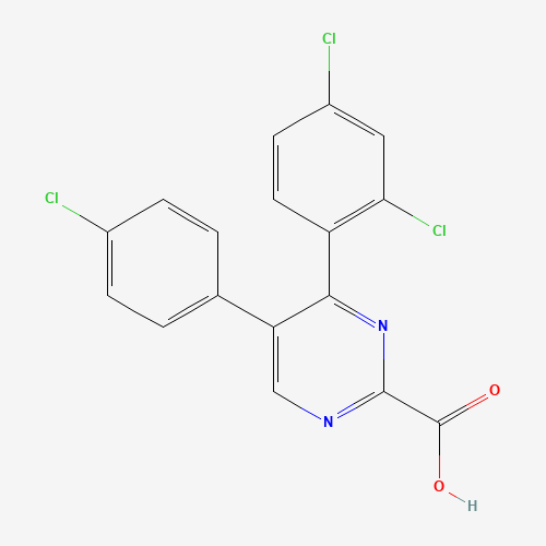 5-(4-chlorophenyl)-4-(2,4-dichlorophenyl)pyrimidine-2-carboxylic acid (CAS: 676563-55-6) - Related Chemical Product