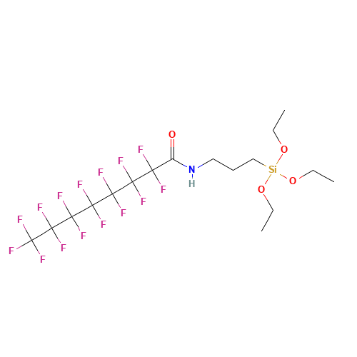 2,2,3,3,4,4,5,5,6,6,7,7,8,8,8-pentadecafluoro-N-(3-triethoxysilylpropyl)octanamide (CAS: 37043-12-2) - Related Chemical Product