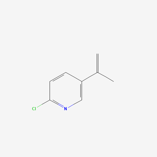 2-chloro-5-prop-1-en-2-ylpyridine (CAS: 68700-92-5) - Chemical Structure and Molecular Formula 