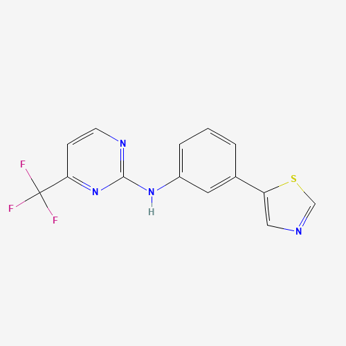 N-[3-(1,3-thiazol-5-yl)phenyl]-4-(trifluoromethyl)pyrimidin-2-amine (CAS: 1312535-04-8) - Related Chemical Product