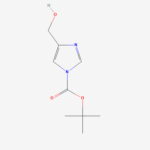 tert-butyl 4-(hydroxymethyl)imidazole-1-carboxylate (CAS: 120277-50-1) - Chemical Structure and Molecular Formula 