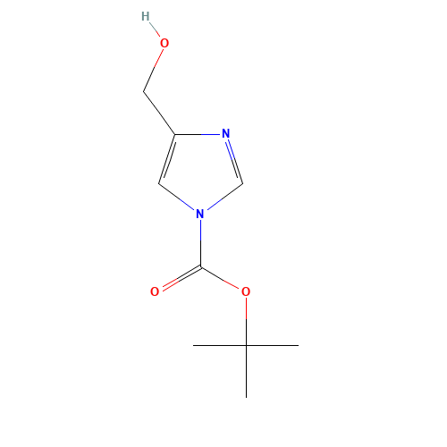 tert-butyl 4-(hydroxymethyl)imidazole-1-carboxylate (CAS: 120277-50-1) - Chemical Structure and Molecular Formula 